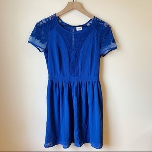 Tobi Blue Embroidered Dress